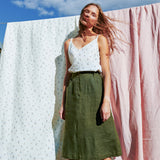 MATERA linen skirt