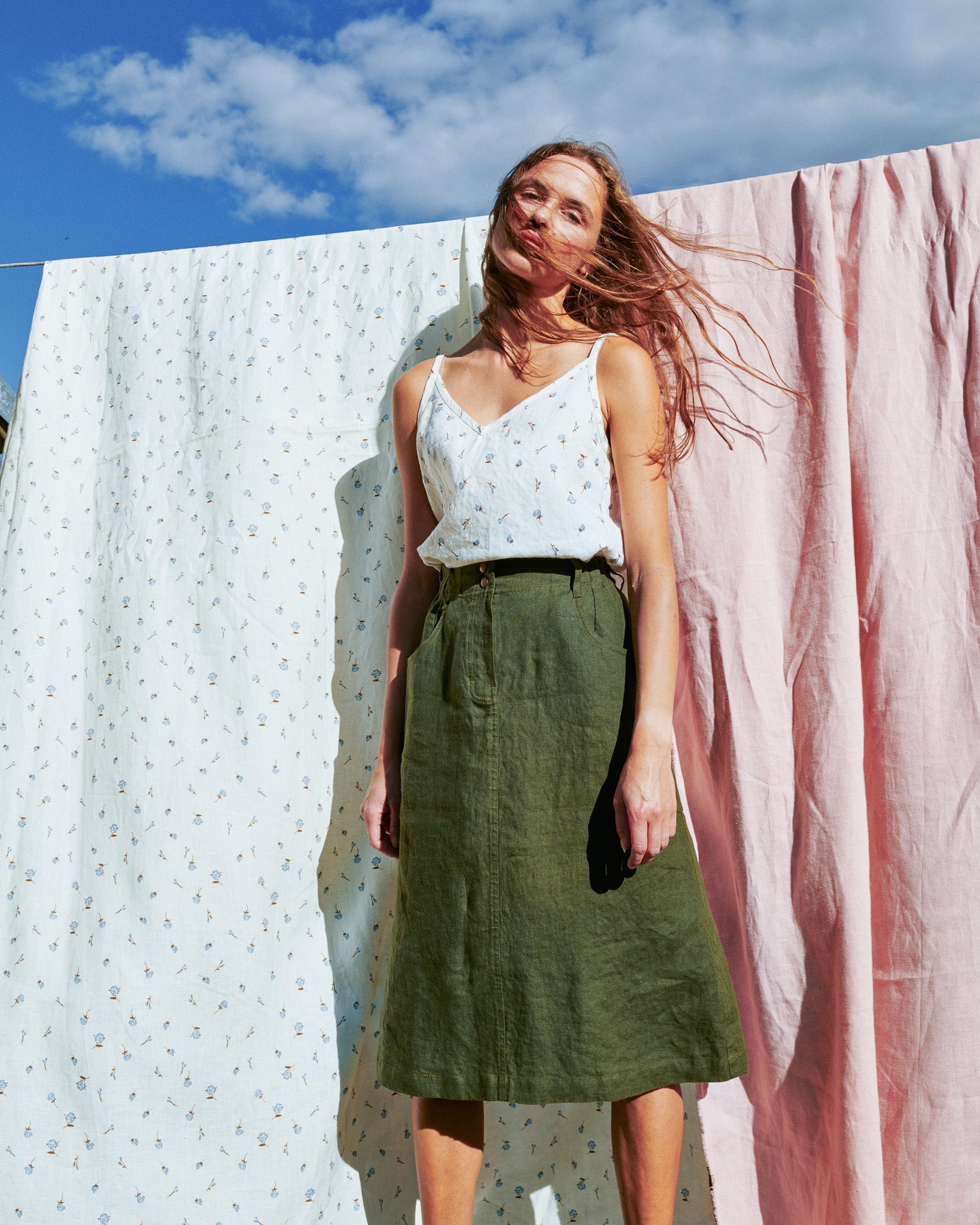 MATERA linen skirt - notperfectlinen