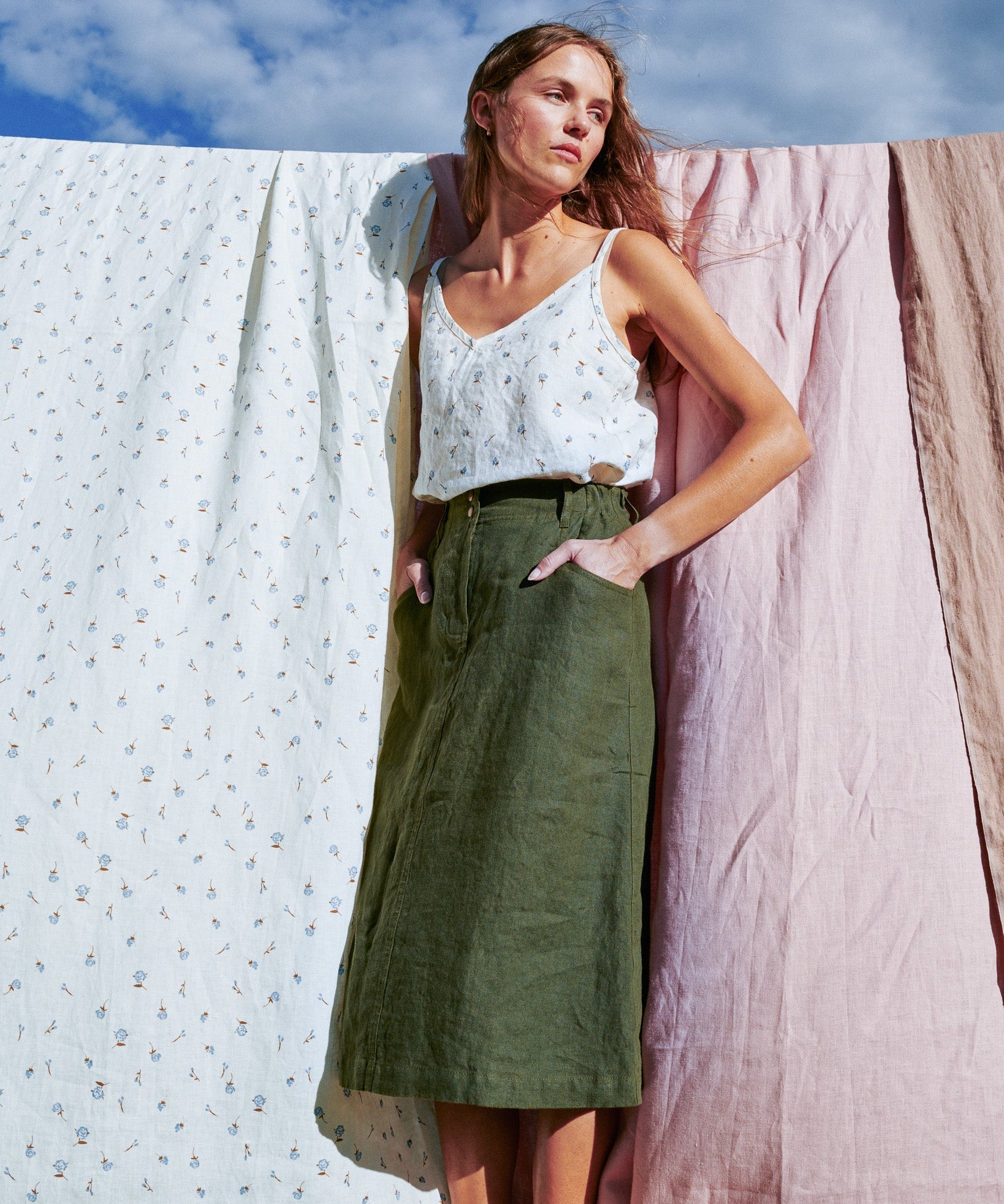 MATERA linen skirt - notperfectlinen