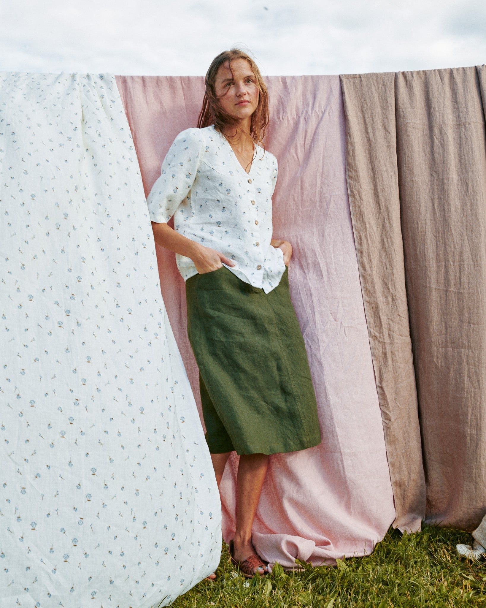 MATERA linen skirt - notperfectlinen