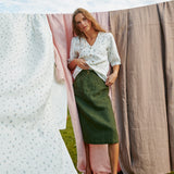 MATERA linen skirt