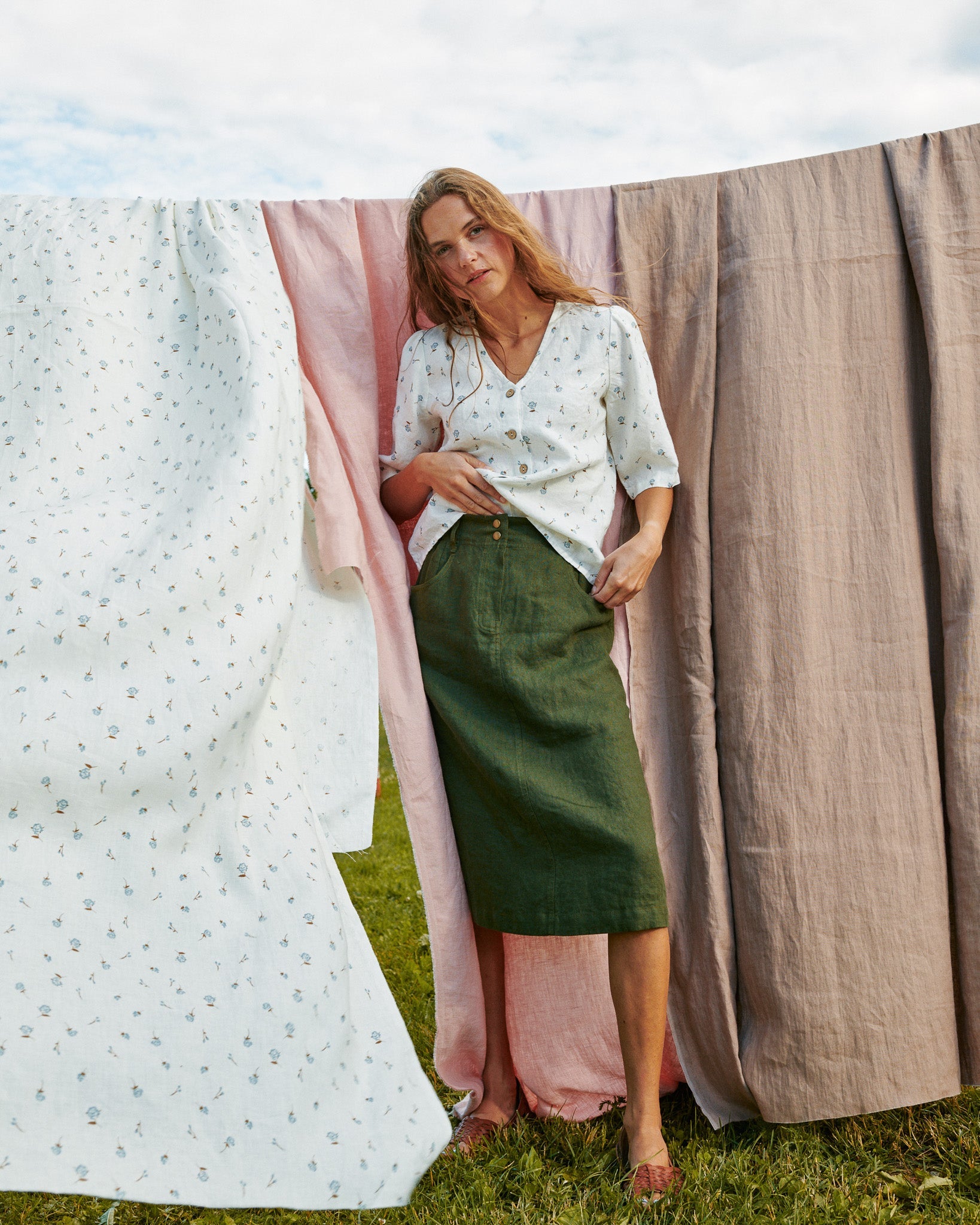 MATERA linen skirt - notperfectlinen