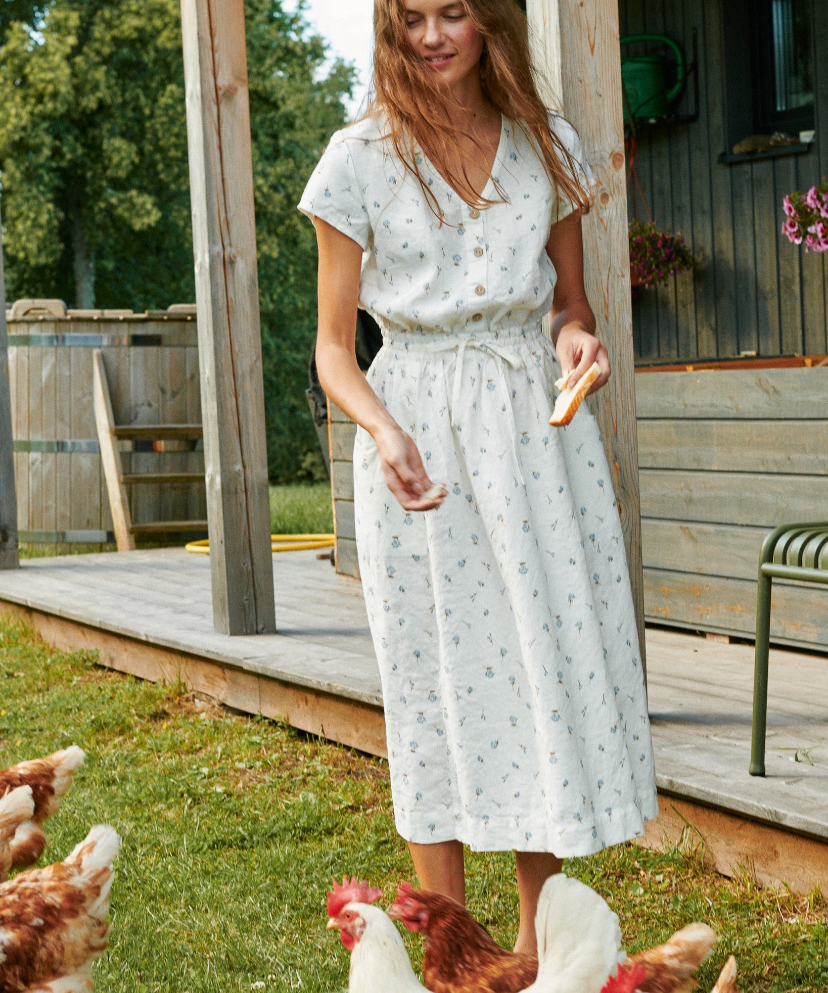 REINE waisted linen dress - notPERFECTLINEN