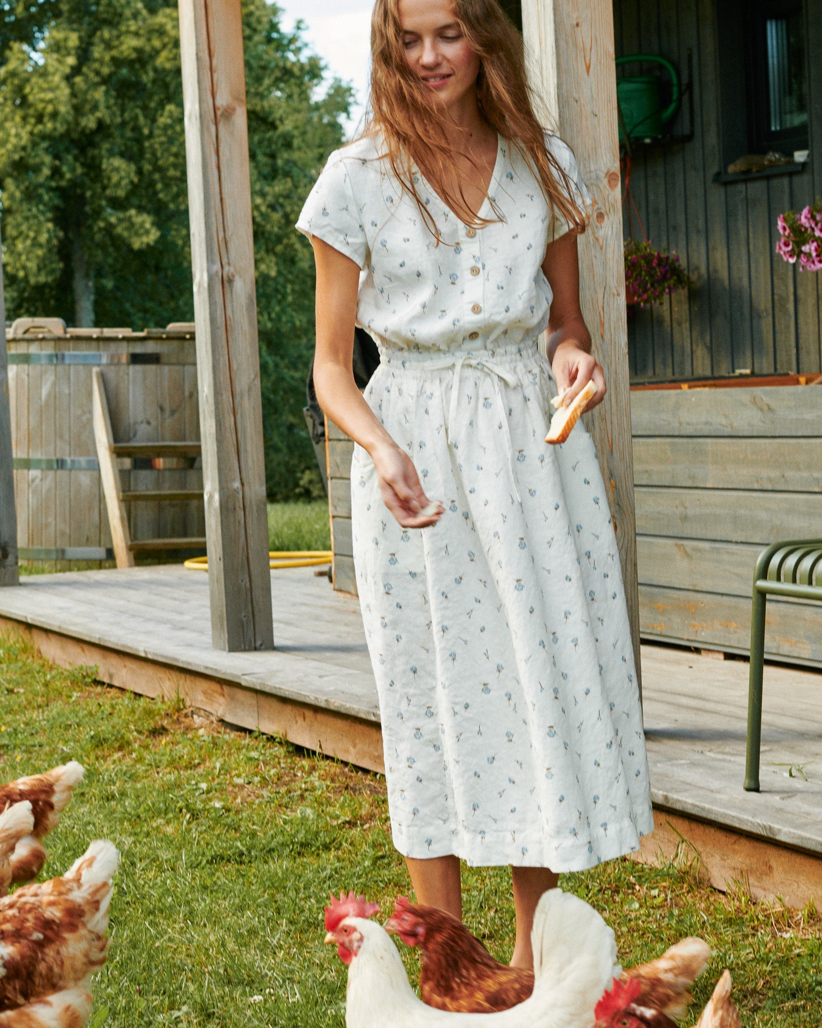 REINE waisted linen dress - notPERFECTLINEN