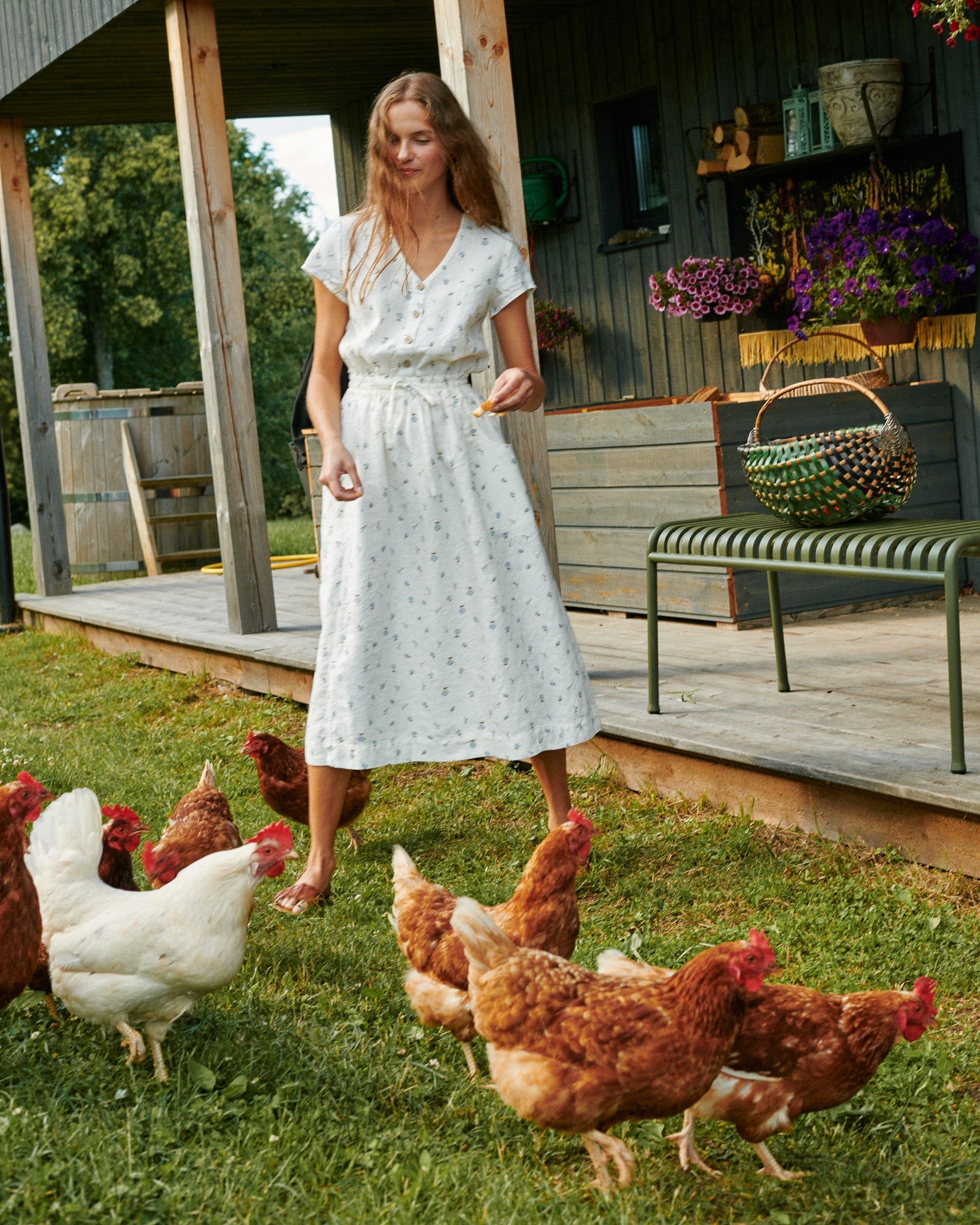 REINE waisted linen dress - notPERFECTLINEN