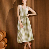 PORTO linen tank top