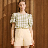 SOLLER linen shorts
