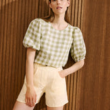 SOLLER linen shorts