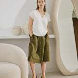 MALTA boxy linen top