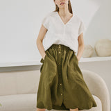 MALTA boxy linen top