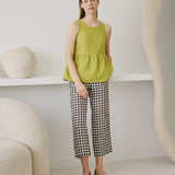 EZE linen peplum top