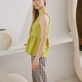 EZE linen peplum top