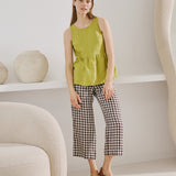 EZE linen peplum top