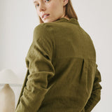 FRENCH BOYFRIEND linen Shirt-Dress