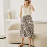 PORTO linen tank top