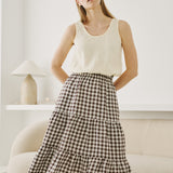 PORTO linen tank top