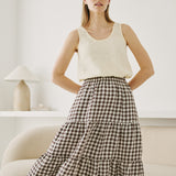 PORTO linen tank top