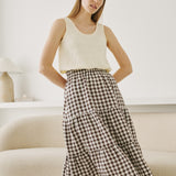 PORTO linen tank top