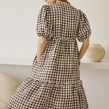 ELYSIAN V-neck linen dress