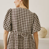 ELYSIAN V-neck linen dress