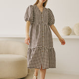 ELYSIAN V-neck linen dress