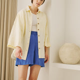 YVOIRE relaxed linen shirt