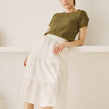 HAMBURG fitted linen top