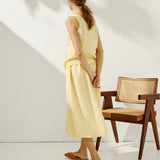 PORTO linen tank top