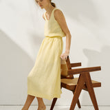 PORTO linen tank top (Light Weight Linen)