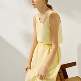 PORTO linen tank top