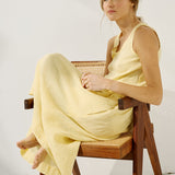 PORTO linen tank top