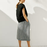 MALTA boxy linen top (Light Weight Linen)