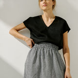MALTA boxy linen top