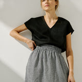 MALTA boxy linen top (Light Weight Linen)