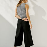 MIJAS bow tie linen blouse (Light Weight Linen)