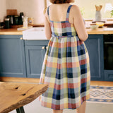 SELMA button down slip linen dress