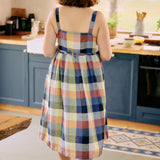 SELMA button down slip linen dress