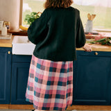 SION gathered linen skirt