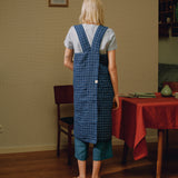Full Cross Back Pinafore Linen Apron