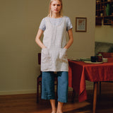 Midi Cross Back Linen Apron