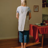 Midi Cross Back Linen Apron