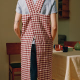 Full Cross Back Pinafore Linen Apron
