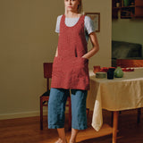 Midi Cross Back Linen Apron