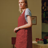 Midi Cross Back Linen Apron