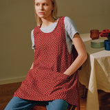 Midi Cross Back Linen Apron