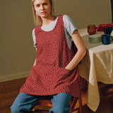 Midi Cross Back Linen Apron