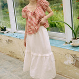WILLOW maxi linen skirt
