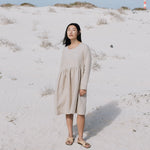 Midi EMILIE loose linen dress - notperfectlinen