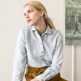 MARLE long sleeve collar linen shirt