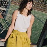 OIA gathered linen skirt - notPERFECTLINEN